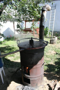 Szilvalekvárfőzés, Faluvégi Vendégház - Mándok